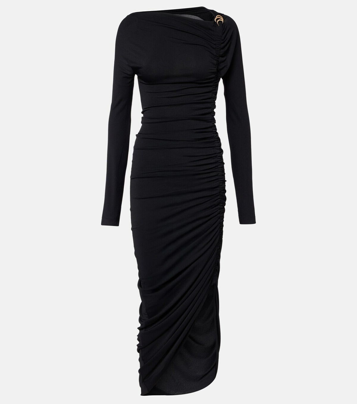 Ferragamo Ruched jersey midi dress