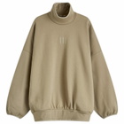 Adidas x FOG Men's Adidas x Fear Of God Athletics Fleece Mock Sweatshirt in Clay