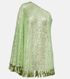 Taller Marmo Es Trench one-shoulder sequined minidress