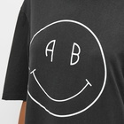 Anine Bing Women's Avi T-Shirt With Smiley Logo in Black