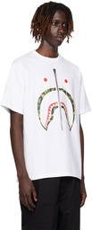 BAPE White ABC Camo Shark T-Shirt