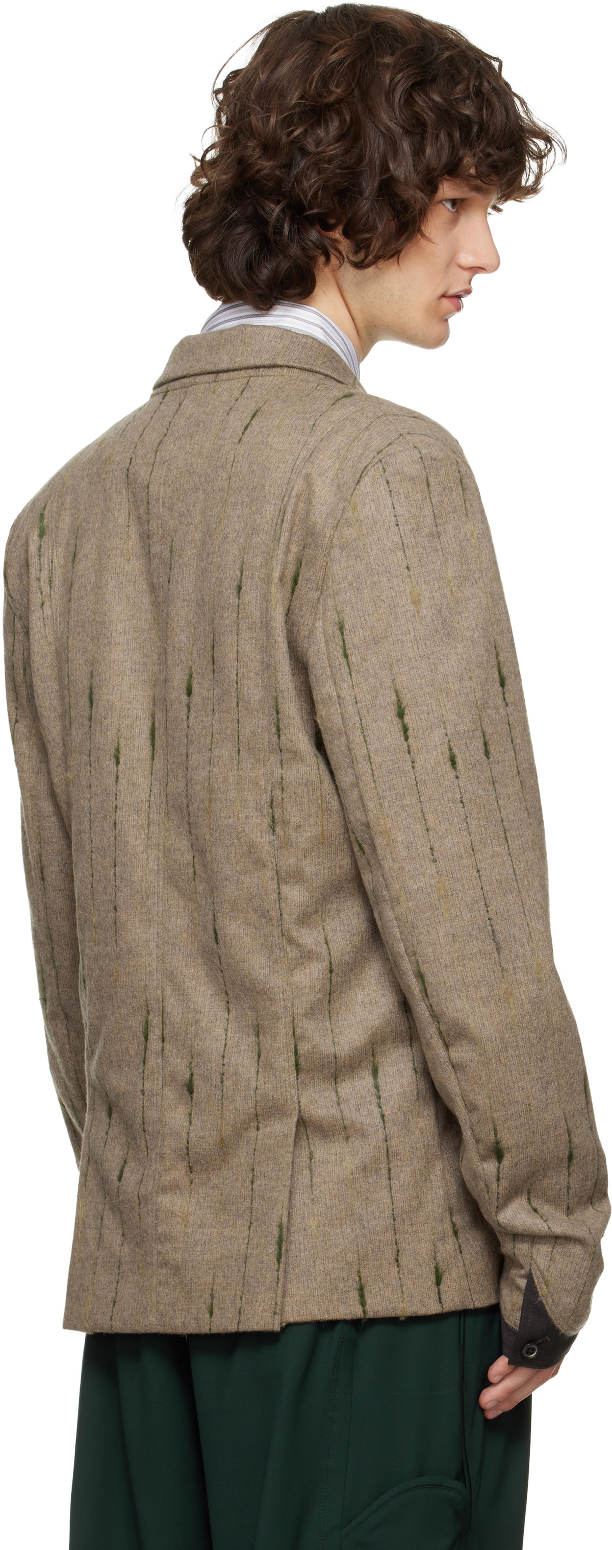 Kiko Kostadinov Brown Veca Tailored Blazer