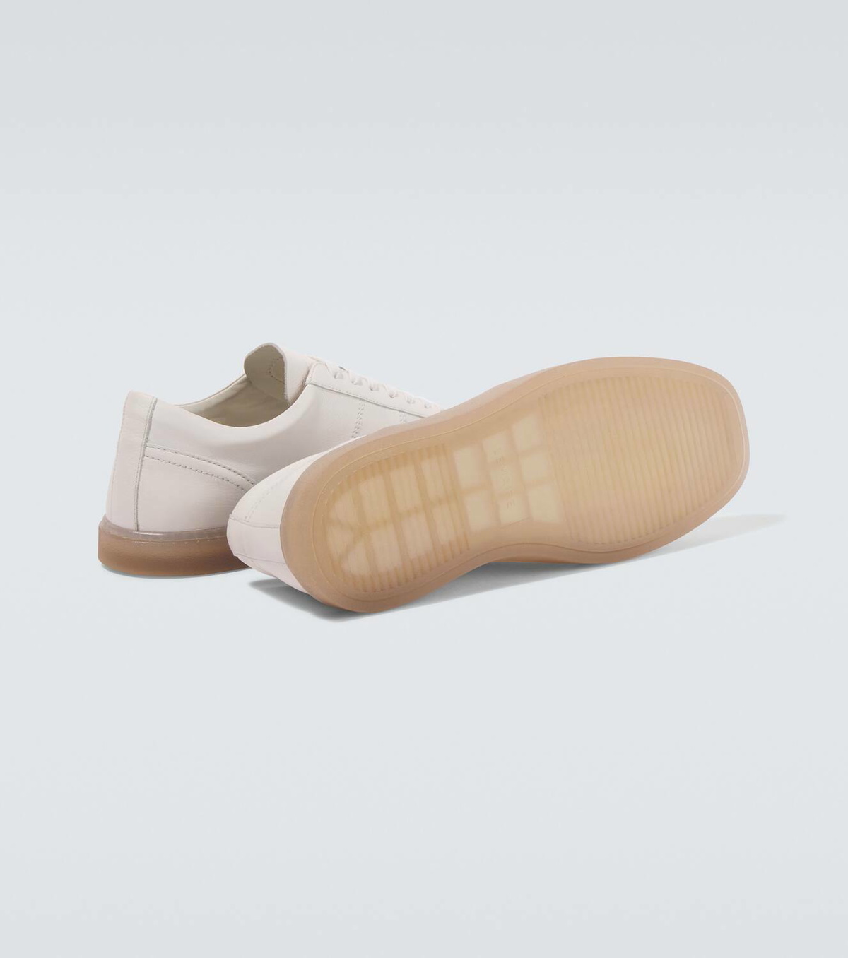 Lemaire Linoleum レザースニーカー Linoleum leather sneakers in white - Lemaire | Mytheresa