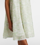 Stella McCartney Floral halterneck cotton poplin minidress