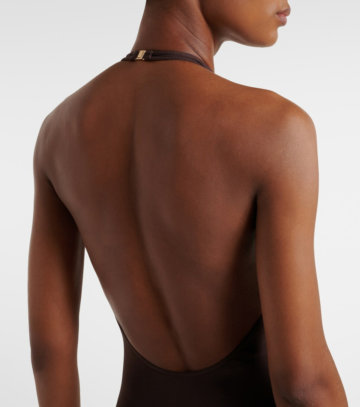 Zimmermann Luna halterneck open-back bodysuit