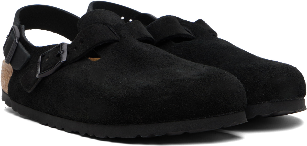 Birkenstock Black Regular Tokio Slip-on Loafers