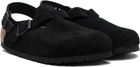 Birkenstock Black Regular Tokio Slip-on Loafers