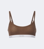 Calvin Klein Collection Sienna ribbed-knit cotton-blend bralette