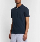 Barbour White Label - Belhaven Slim-Fit Waffle-Knit Cotton Polo Shirt - Blue