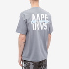 Men's AAPE Universe T-Shirt in Grey