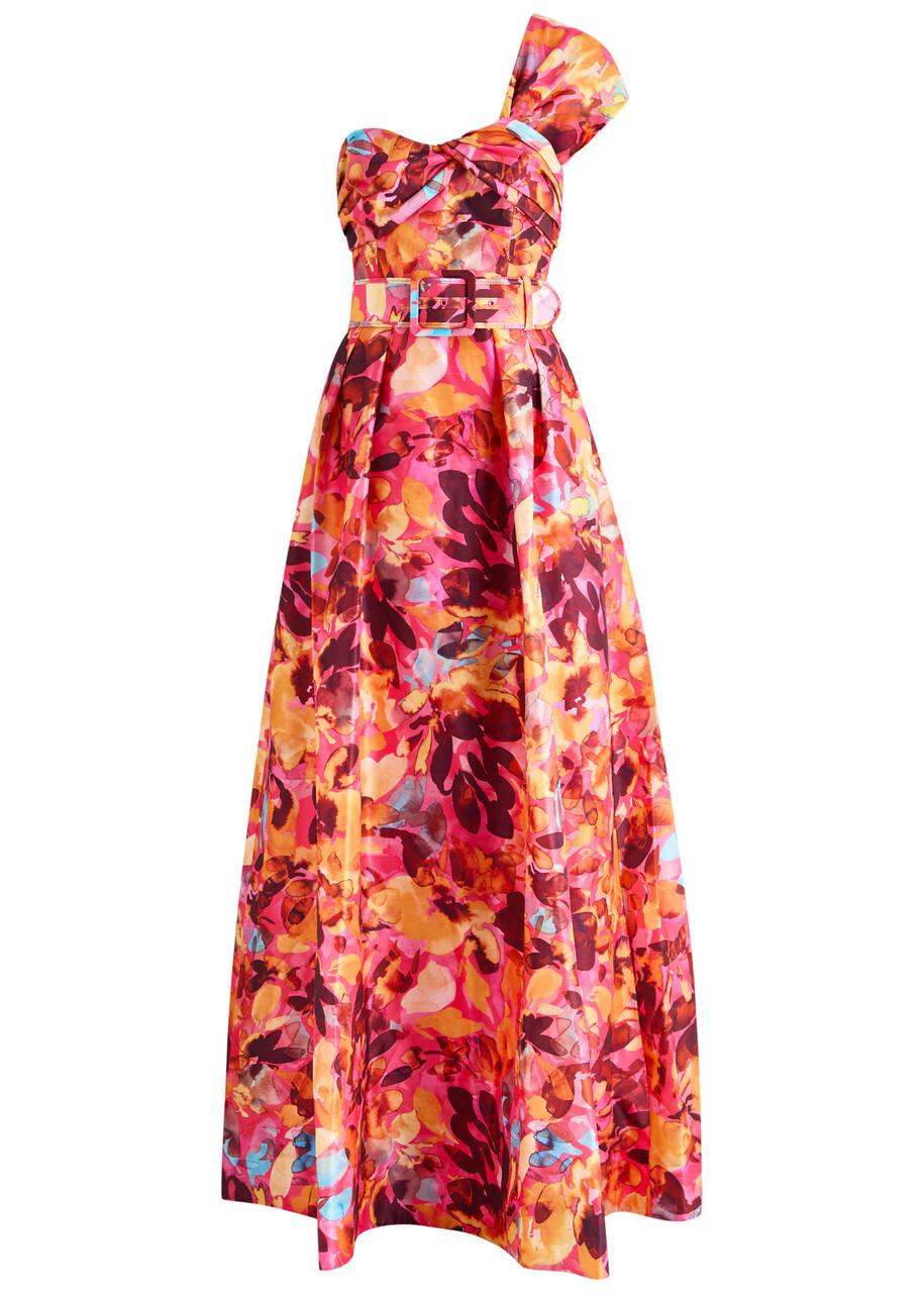 Rebecca Vallance Antoinette jacquard off-shoulder gown