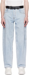Alexander Wang Blue Belted Jeans