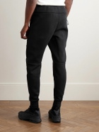 Nike - Slim-Fit Tapered Logo-Print Cotton-Blend Tech-Fleece Sweatpants - Black