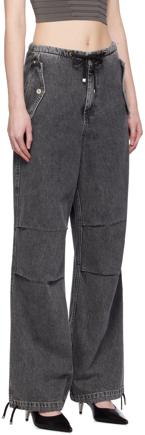 Dion Lee Black Parachute Jeans