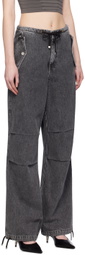 Dion Lee Black Parachute Jeans