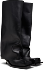 FIDAN NOVRUZOVA Black Tall Iman Kitten Heel Boots