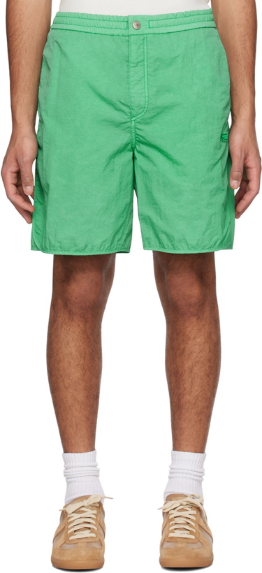 Photo: Solid Homme Green Embroidered Shorts