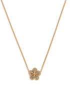 Tory Burch Forget Me Not Floral Pavé 18kt Gold-plated Necklace - One Size