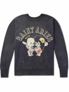 SAINT Mxxxxxx - Aries Saint Aries Printed Cotton-Jersey Sweatshirt - Gray