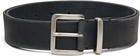 COOR Black Edge Sanding Cow Leather Belt