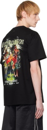 WOOYOUNGMI Black Palm Tree Graphic T-shirt