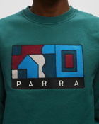 By Parra Blockhaus Crew Neck Sweatshirt Green - Mens - Sweatshirts