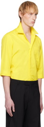 ALAINPAUL Yellow 3/4 Sleeve Shirt