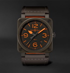 Bell & Ross - BR 03-92 MA-1 Limited Edition Automatic 42mm Ceramic and Leather Watch - Green