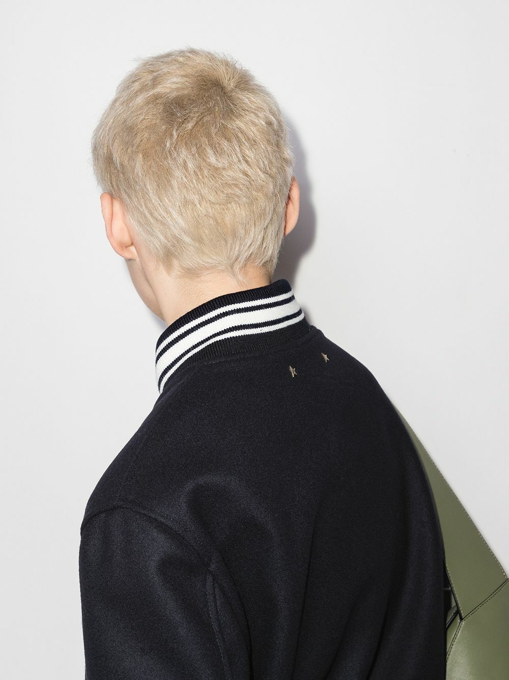 GOLDEN GOOSE - Wool Blend Bomber Jacket Golden Goose Deluxe
