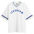 ICECREAM Men's V-Neck Sports Jersey in White