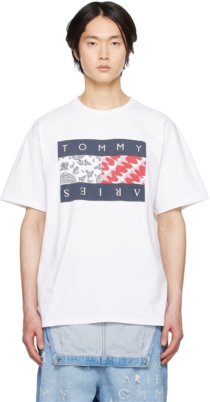 Photo: Tommy Jeans White Aries Edition T-Shirt