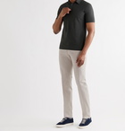 INCOTEX - Slim-Fit Stretch-Cotton Twill Trousers - Neutrals