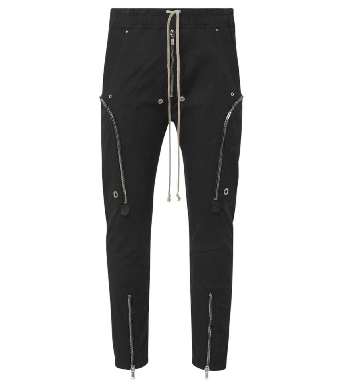 Rick Owens - Bolan Flared Linen-Twill Cargo Trousers - Black