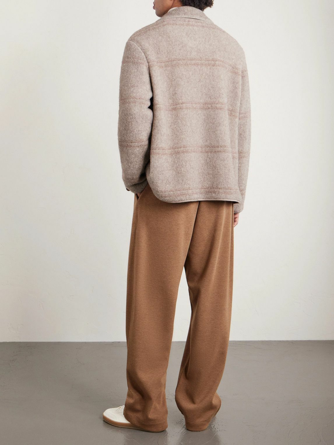 Loro Piana - Wide-Leg Wool and Cashmere-Blend Trousers - Brown