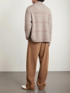Loro Piana - Wide-Leg Wool and Cashmere-Blend Trousers - Brown