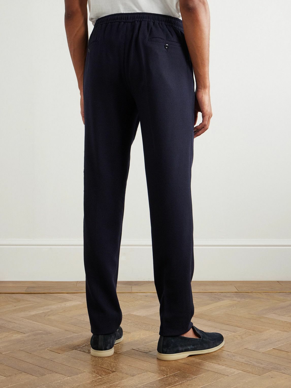 Rubinacci - Straight-Leg Pleated Super 130s Wool Trousers - Blue