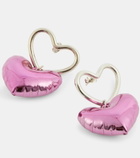 Nina Ricci Blow-up heart drop earrings