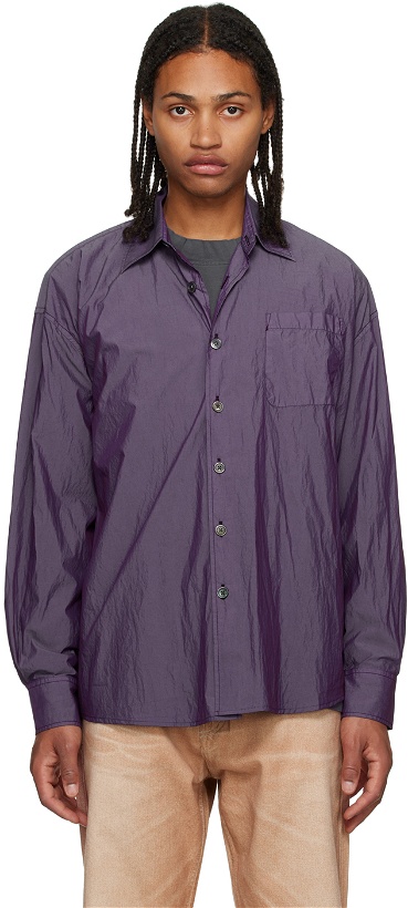 Photo: Our Legacy Purple Borrowed Shirt