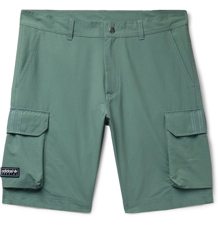 Photo: adidas Consortium - SPEZIAL Standish Shell Cargo Shorts - Green