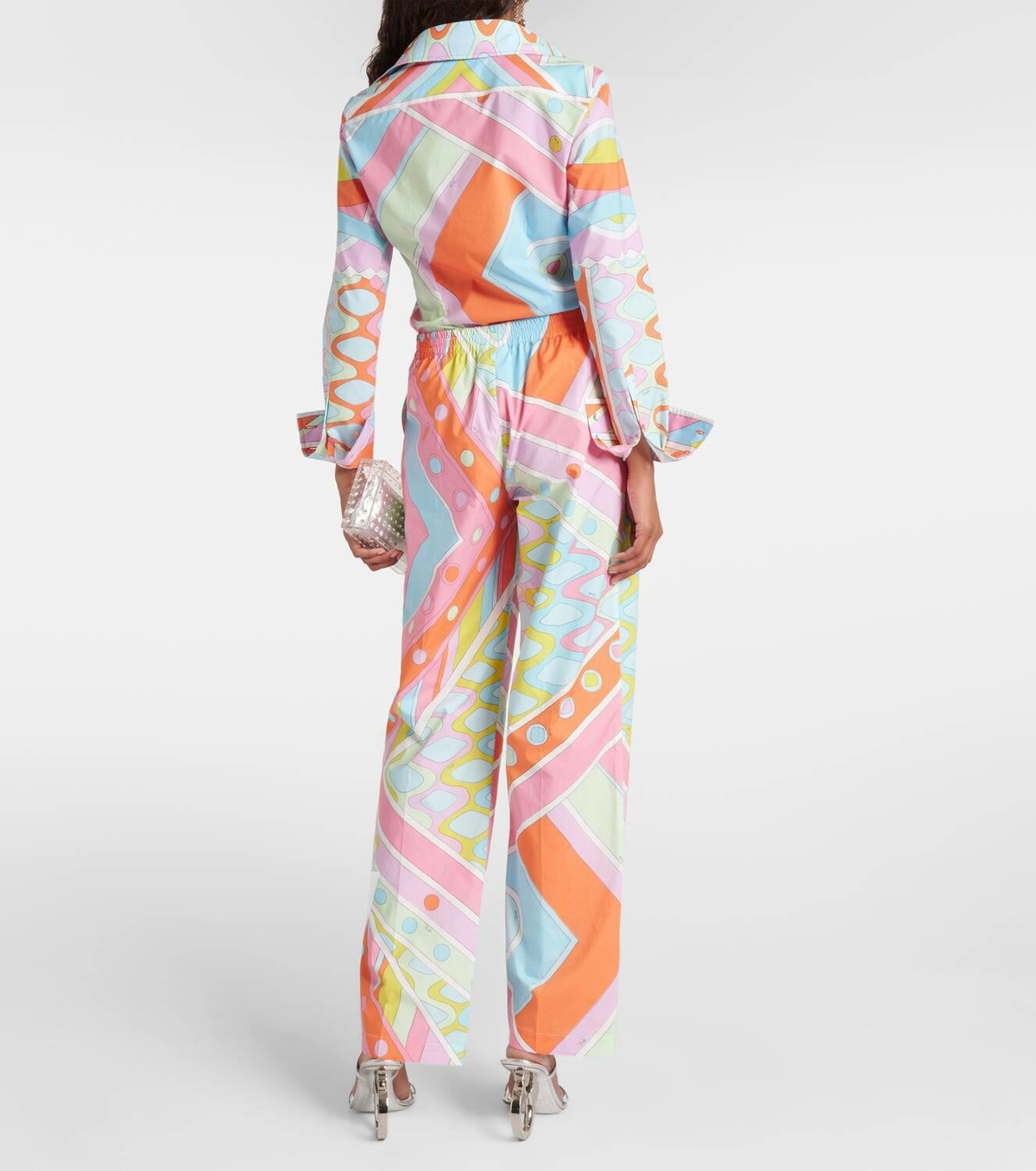 Pucci Vivara printed cotton wide-leg pants