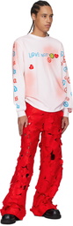 Andersson Bell White & Pink Love L/S T-shirt