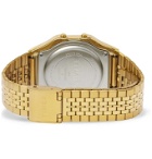Timex - T80 34mm Gold-Tone Digital Watch - Gold