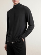 Eleventy - Wool Zip-Up Cardigan - Black