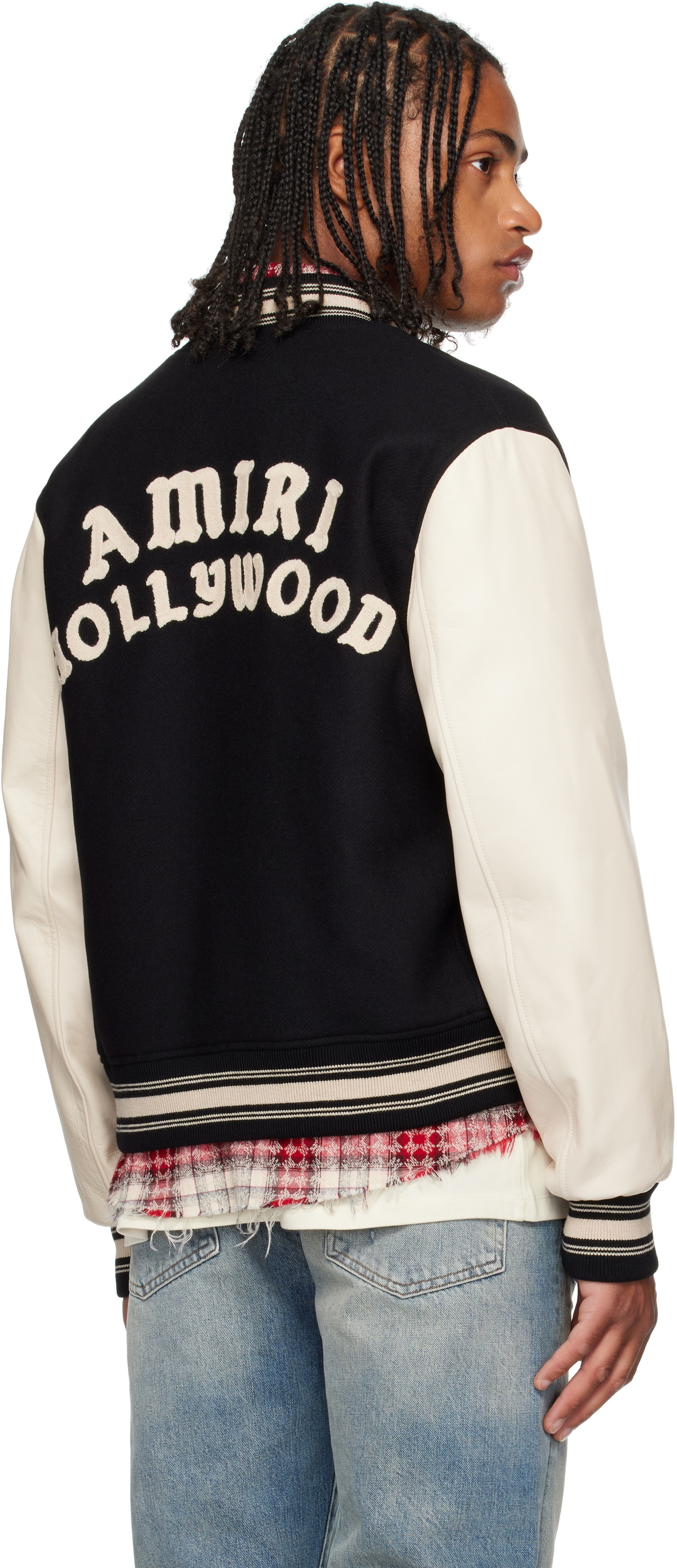 AMIRI Black & White 'AMIRI Hollywood' Bomber Jacket Amiri