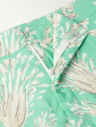 Valentino Garavani - Metamorphos Straight-Leg Printed Cotton-Poplin Shorts - Blue