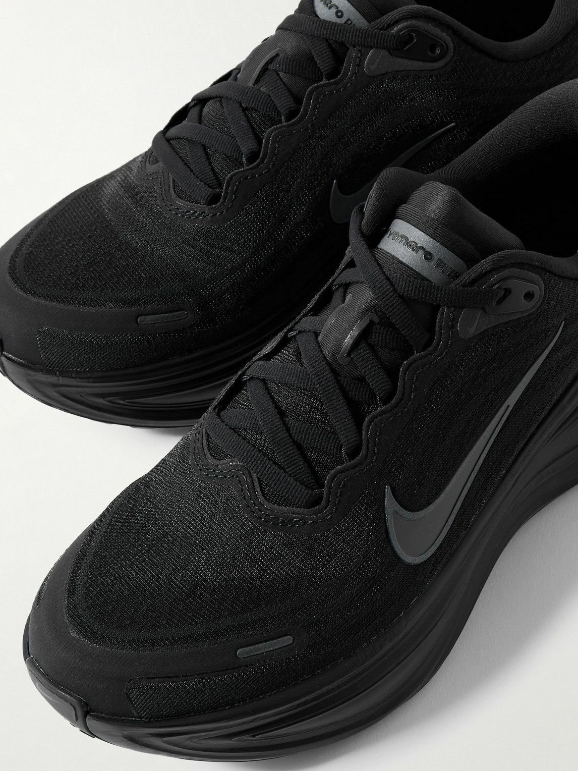 NIKE RUNNING - Vomero Plus Rubber-Trimmed Mesh Sneakers - Black