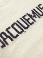 Jacquemus - Logo-Intarsia Alpaca-Blend Sweater - Neutrals