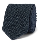 Ermenegildo Zegna - 6.5cm Knitted Silk Tie - Blue