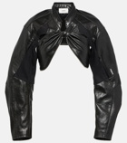 Coperni Cutout faux leather biker jacket
