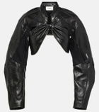 Coperni Cutout faux leather biker jacket